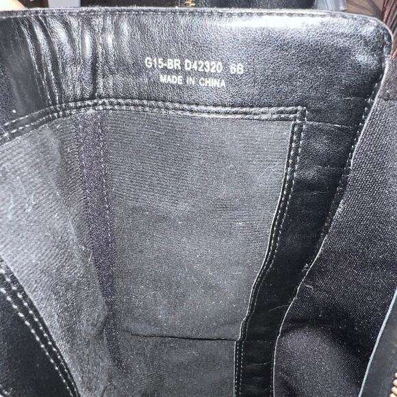 Cole Haan Dorian Stretch sz6 Leather riding boot adjustable calf ankle buckle ￼ - Picture 6 of 10